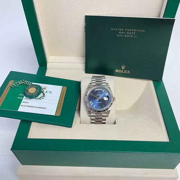 Rolex  Day-Date "President" 40mm Blue Roman Dial  228236-0007