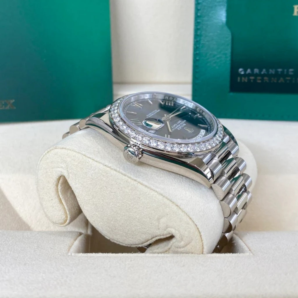 Rolex  Day-Date 40mm 228349RBR-0005 Bright Blue Dial President Bracelet