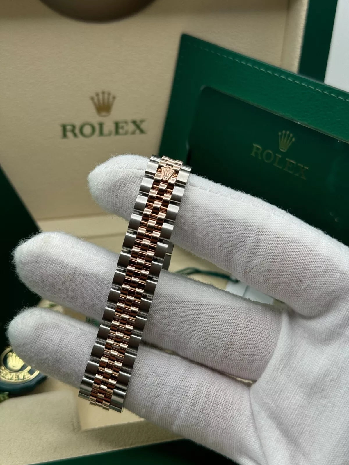 Rolex Lady-Datejust 28mm 279171 Green Diamond Oyster Stainless Steel and Rose Gold