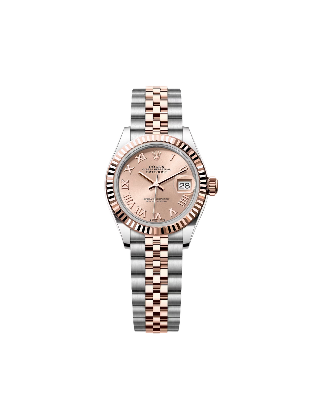 Rolex Lady-Datejust 28mm 279171 Pink Roman Oyster Stainless Steel and Rose Gold