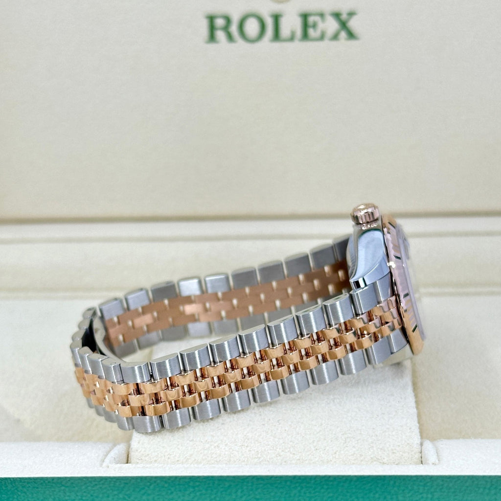 Rolex Lady-Datejust 28mm 279171 Chocolate Roman Oyster Stainless Steel and Rose Gold