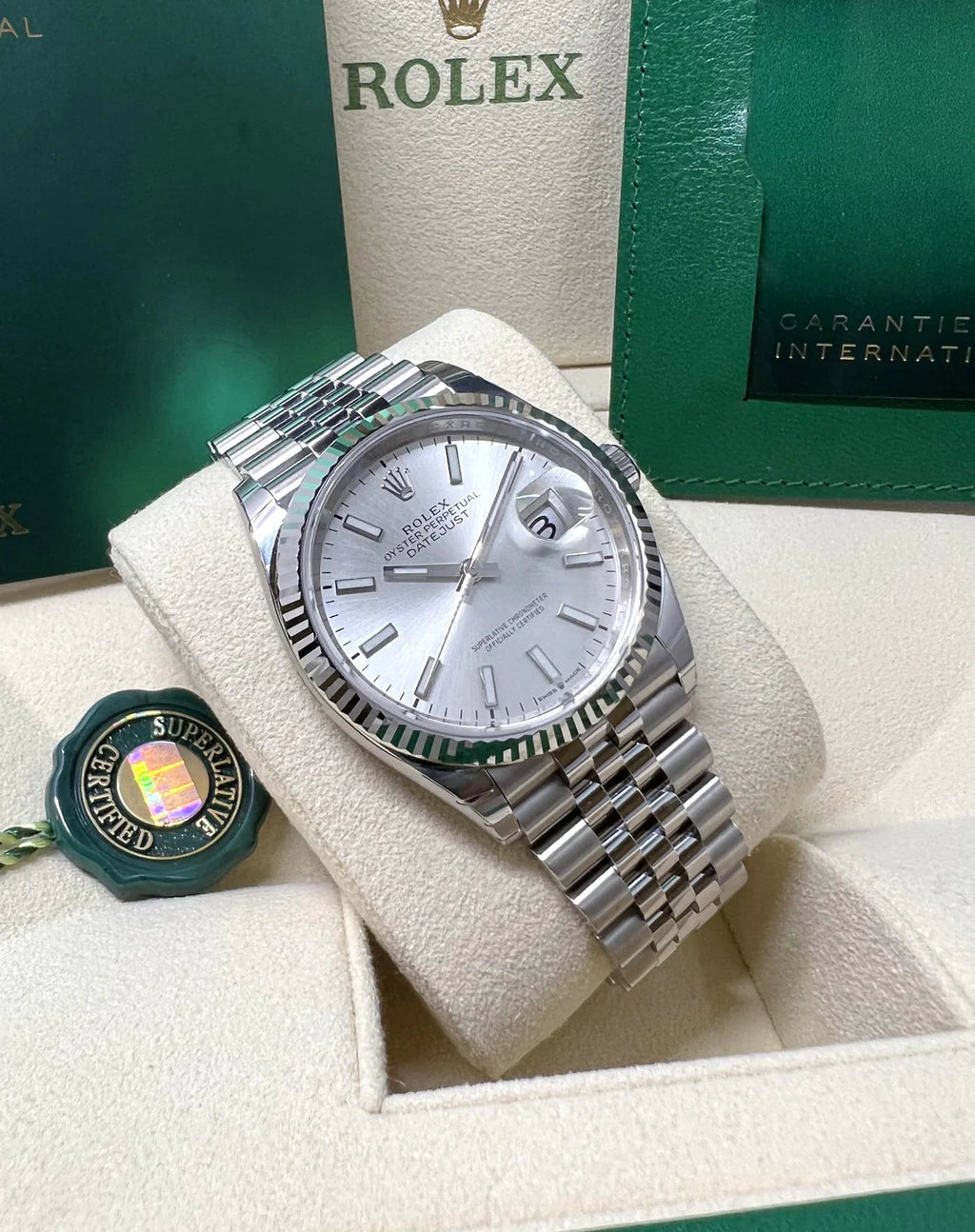 Rolex  Datejust 36mm 126234 Silver Index Dial Oyster Stainless Steel