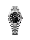 Rolex  Datejust Black Index Jubilee 41mm Stainless Steel - 126334