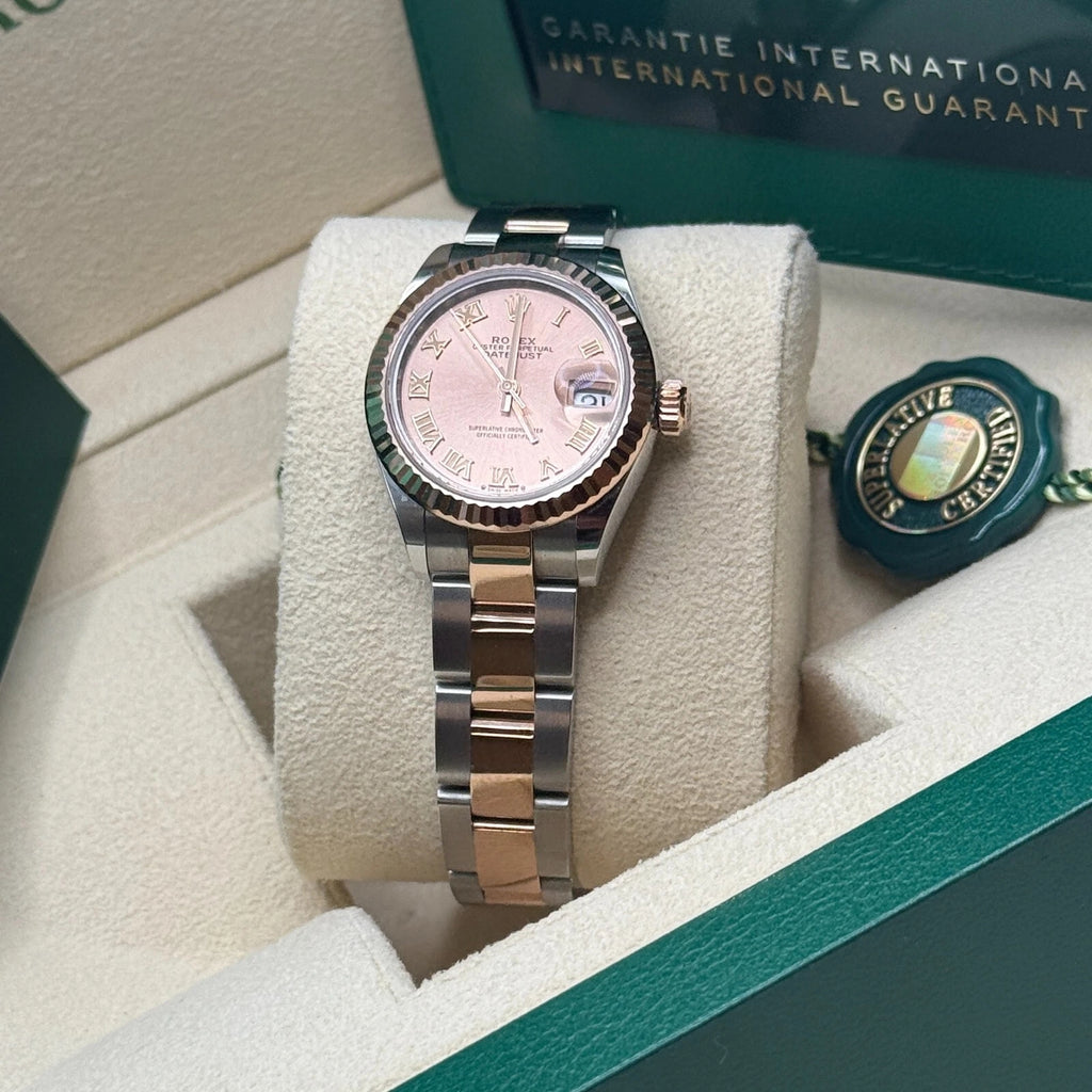 Rolex Lady-Datejust 28mm 279171 Pink Roman Oyster Stainless Steel and Rose Gold