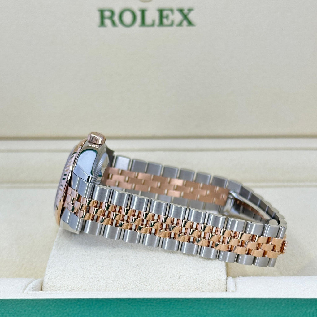 Rolex Lady-Datejust 28mm 279171 Chocolate Roman Oyster Stainless Steel and Rose Gold