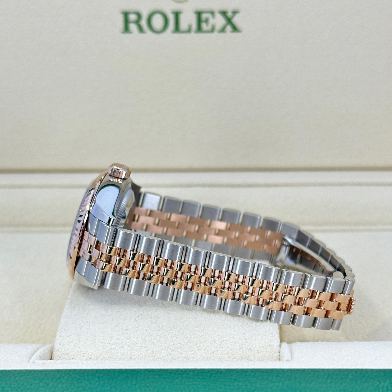 Rolex Lady-Datejust 28mm 279171 Chocolate Roman Oyster Stainless Steel and Rose Gold