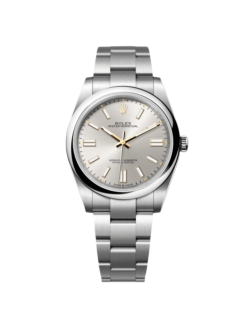 Rolex Oyster Perpetual 41mm 124300-0001 Stainless Steel Silver Index Dial Watch