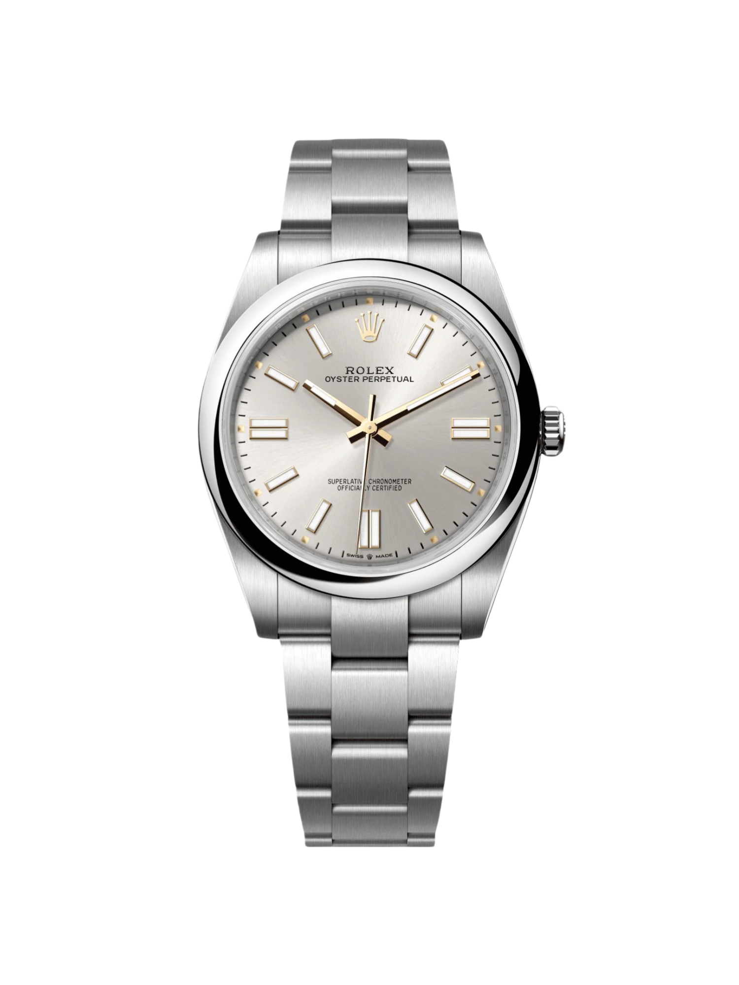 Rolex Oyster Perpetual 41mm 124300-0001 Stainless Steel Silver Index Dial Watch