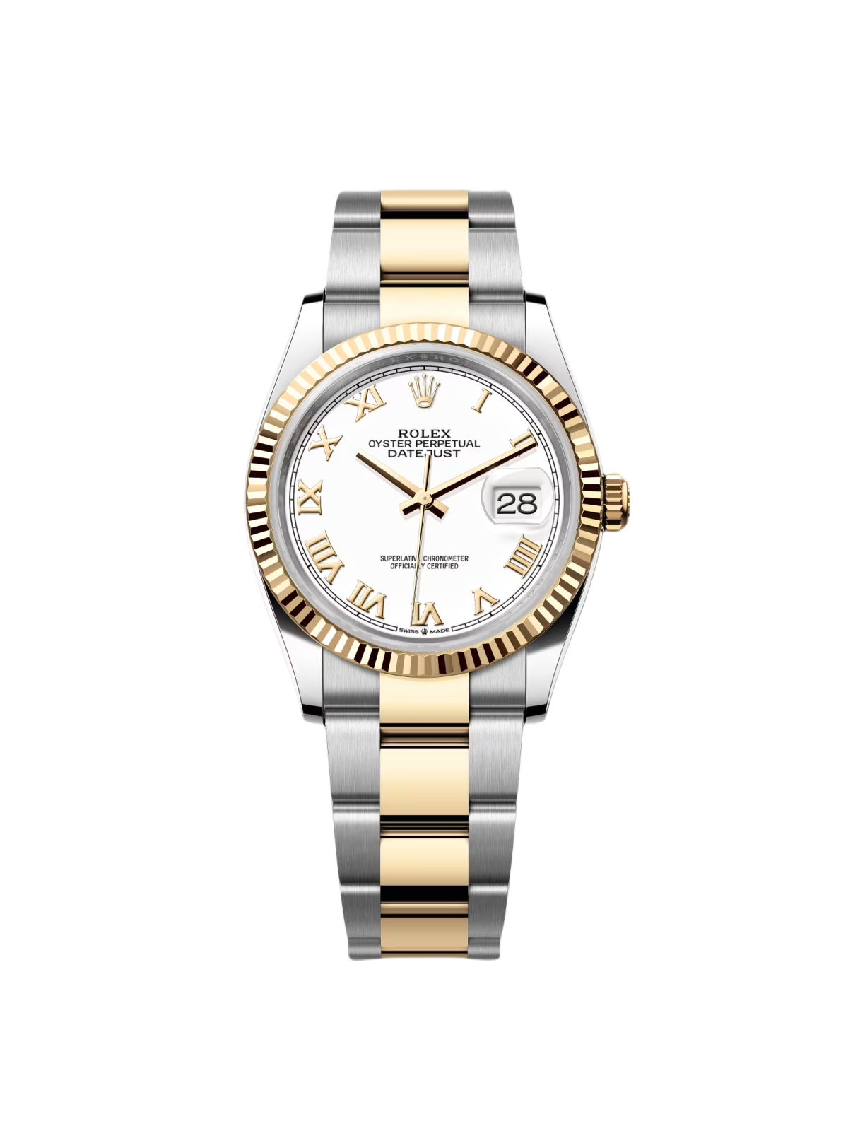 Rolex  Datejust 36mm 126233 White Dial Oyster Bracelet Watch