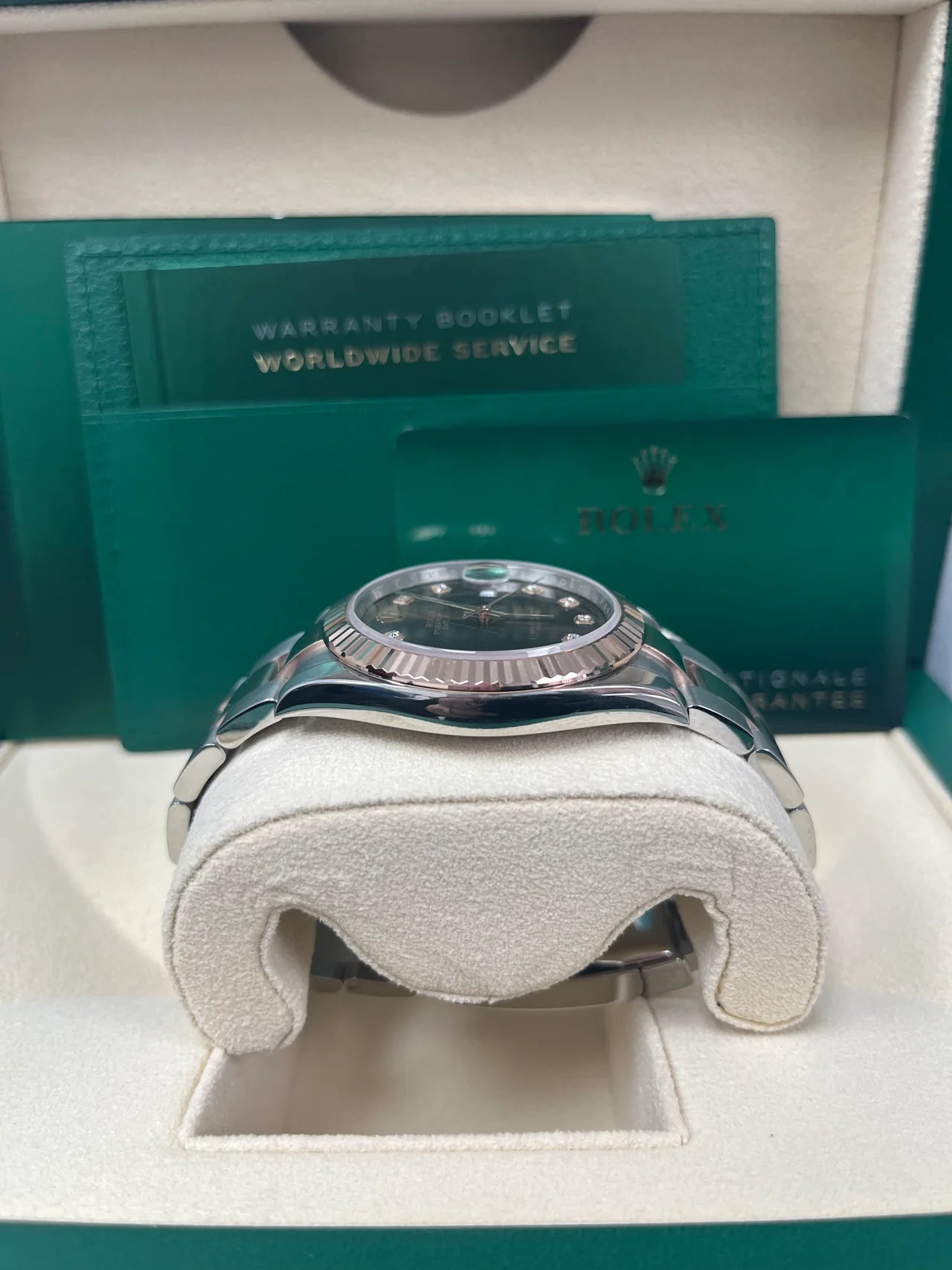 Rolex Datejust 41mm 126331 Datejust Chocolate Diamond Oyster Steel and Everose Gold Watch