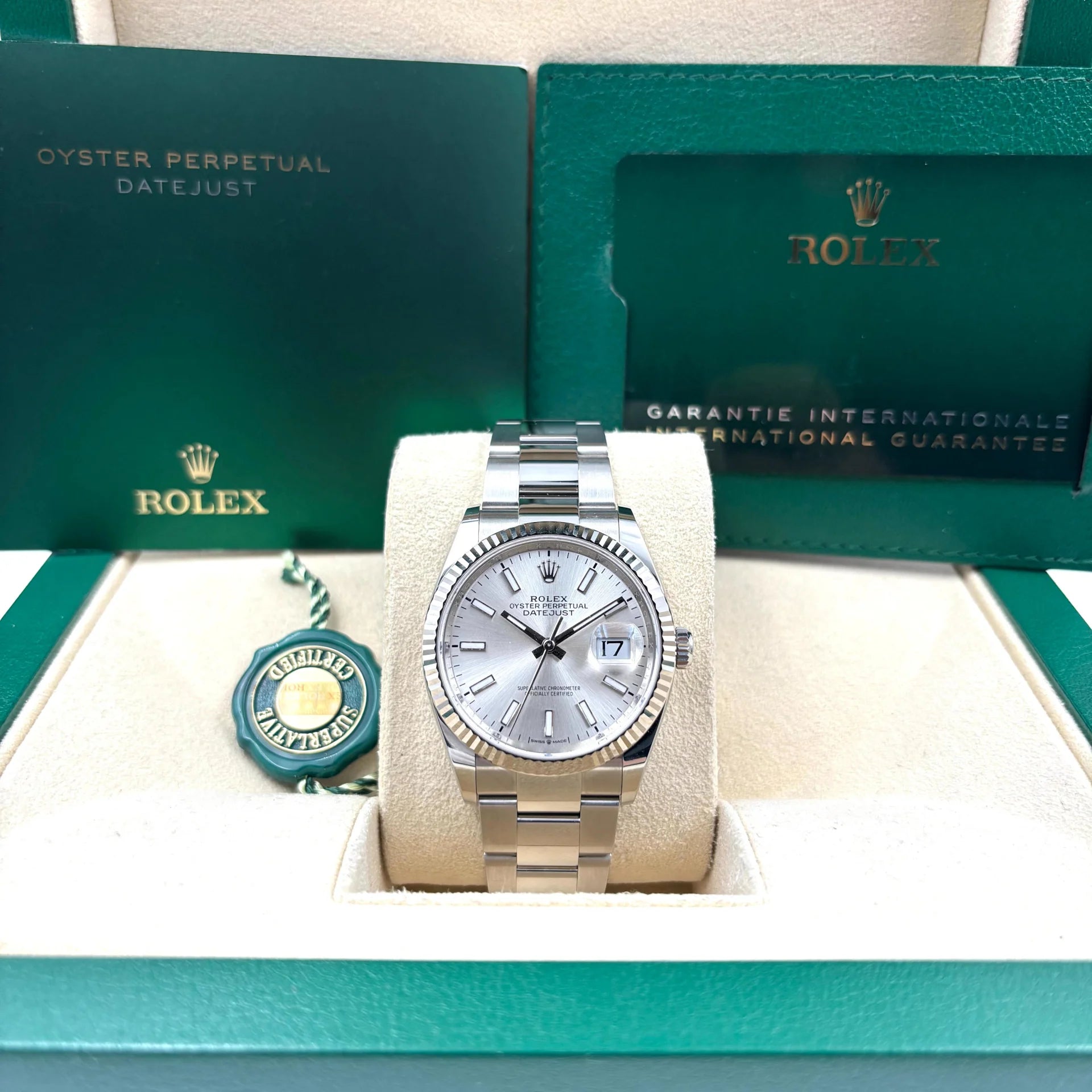 Rolex  Datejust 36mm 126234 Silver Index Dial Oyster Stainless Steel