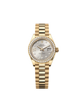 Rolex Lady-Datejust 28mm 279138RBR Silver Dial President Bracelet Watch