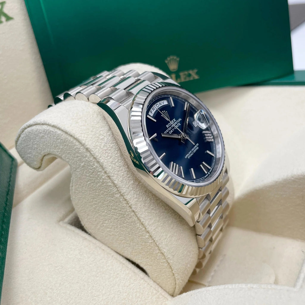 Rolex  Day-Date "President" 40mm Blue Roman Dial  228236-0007