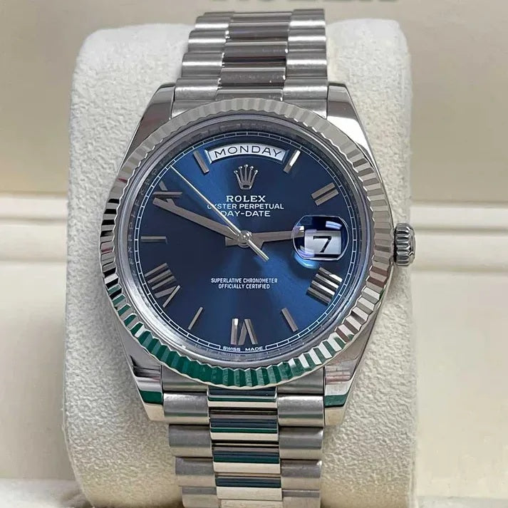Rolex  Day-Date "President" 40mm Blue Roman Dial  228236-0007
