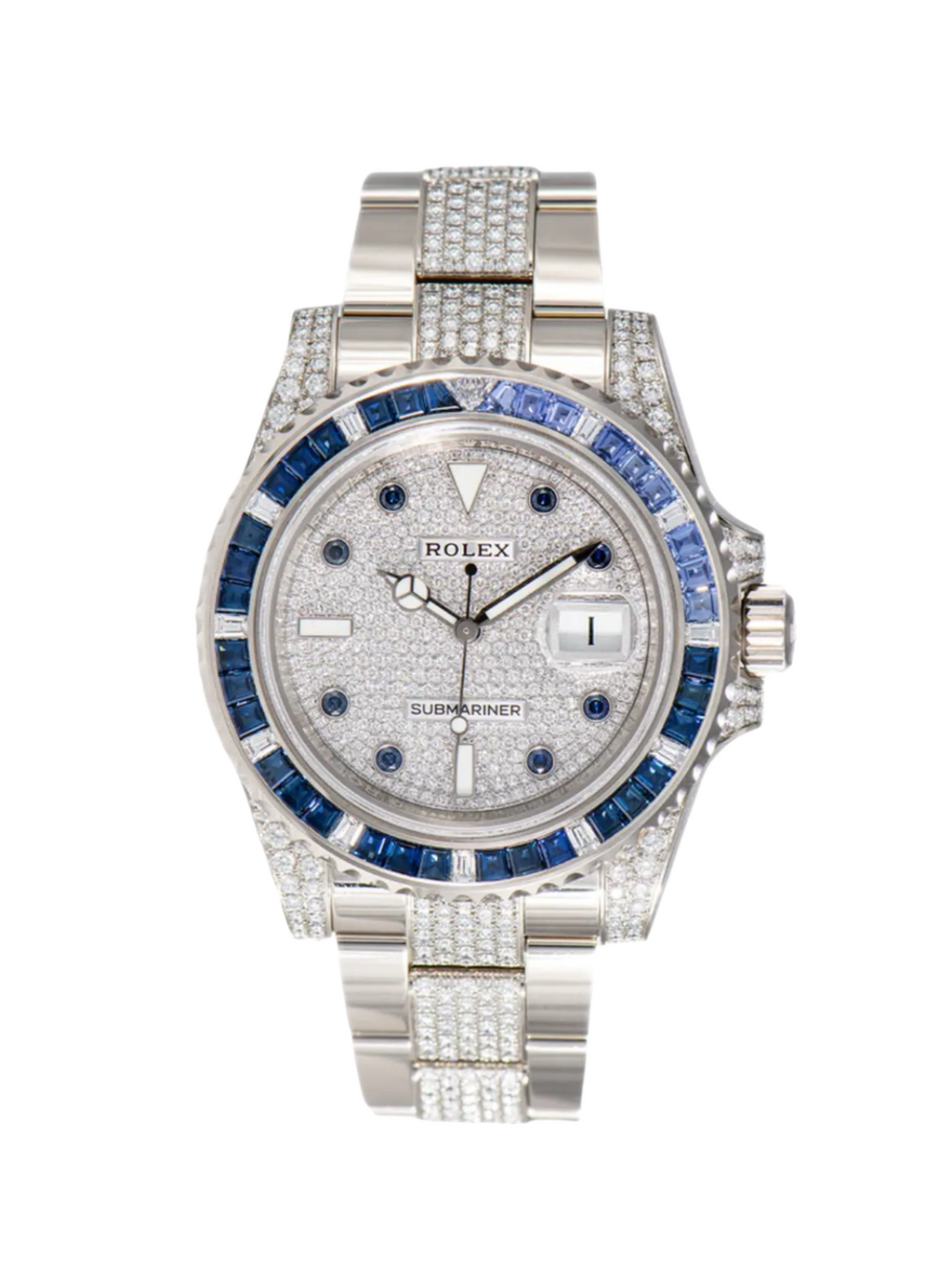 Rolex Submariner Date 40mm 116659SABR Blue Sapphire and Diamond Bezel Diamond Dial