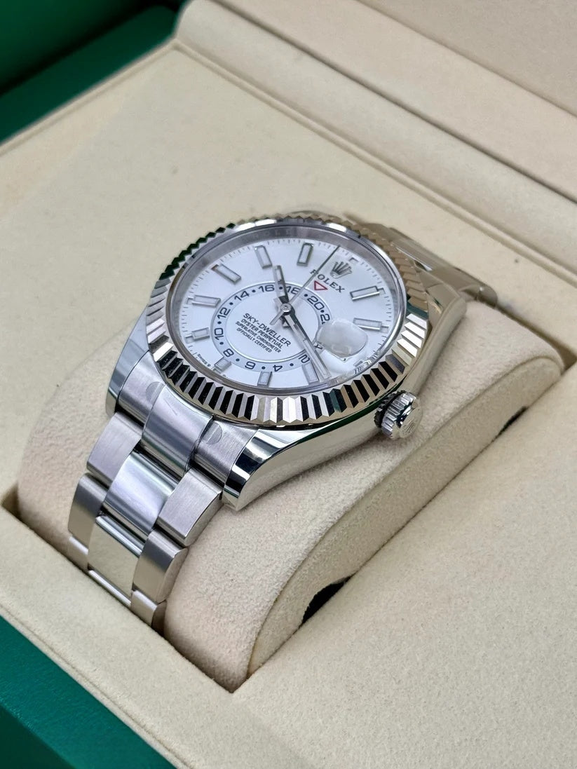 Rolex  Sky-Dweller 42mm 336934-0003 Stainless Steel White Dial Oyster