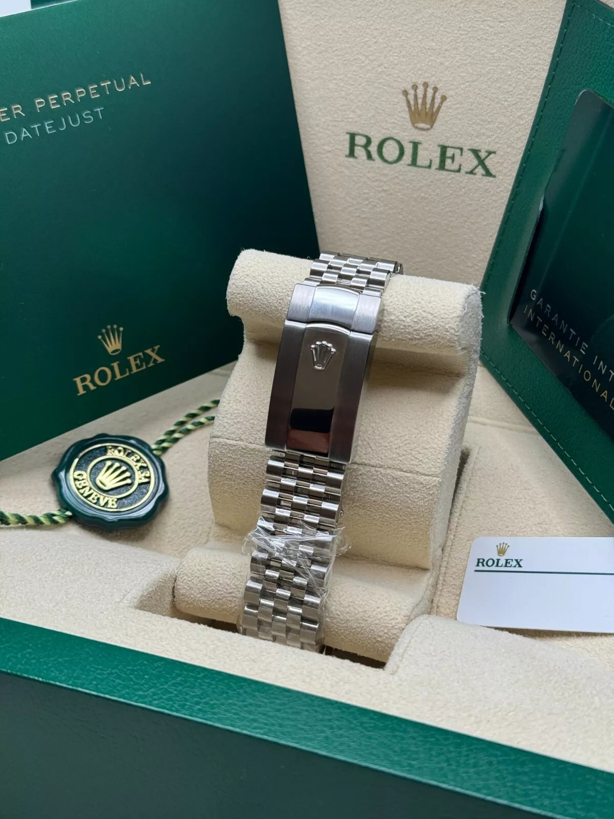 Rolex  Datejust 41mm 126334 White Roman Oyster Stainless Steel Mens Watch