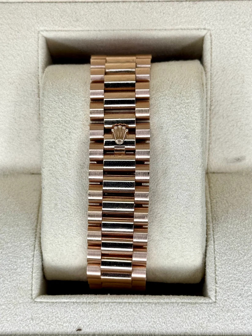 Rolex  Day-Date "President" 40mm Everose Gold Chocolate Roman Dial - 228235