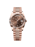 Rolex  Day-Date "President" 40mm Everose Gold Chocolate Roman Dial - 228235