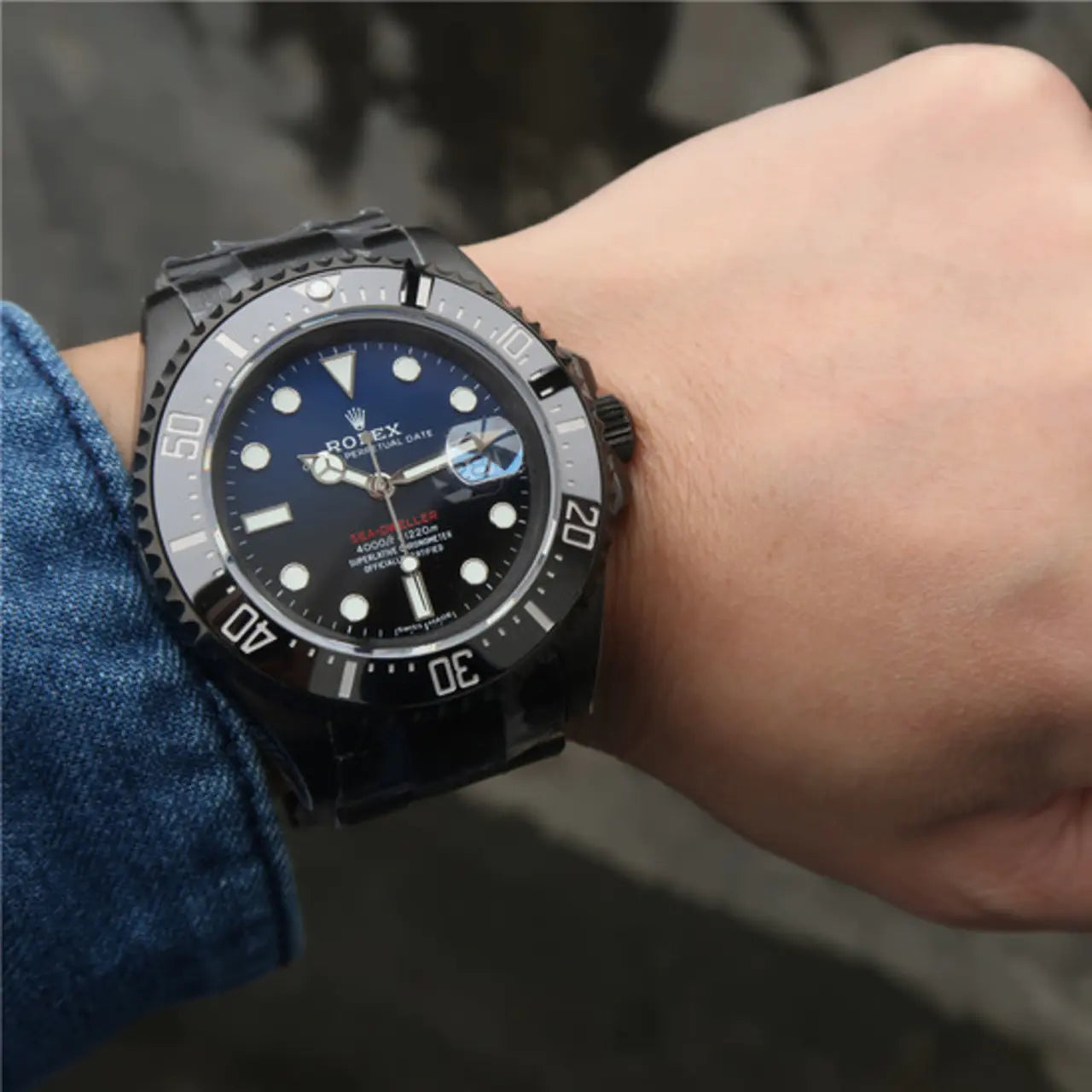 Rolex Sea-Dweller Full Black Multiple Dial Color Options 43mm