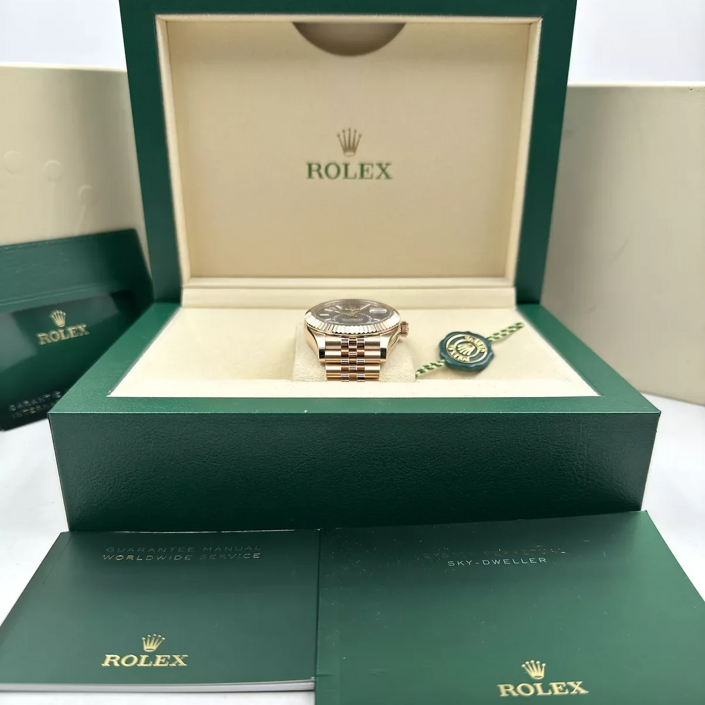 Rolex  Sky-Dweller 42mm 336935-0005 Rose Gold Blue Dial Oyster