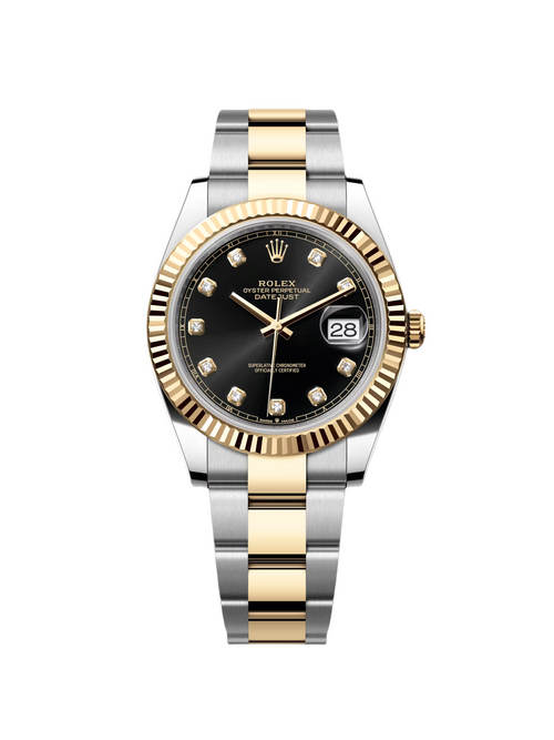 Rolex  Datejust 41mm 126333 Black Diamond Jubilee Steel and Yellow Gold Men’s Watch