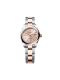 Rolex Lady-Datejust 28mm  279161 Rose Stick Dial, Two Tone Stainless Steel & 18K Rose Gold Oyster Bracelet Women's Watch
