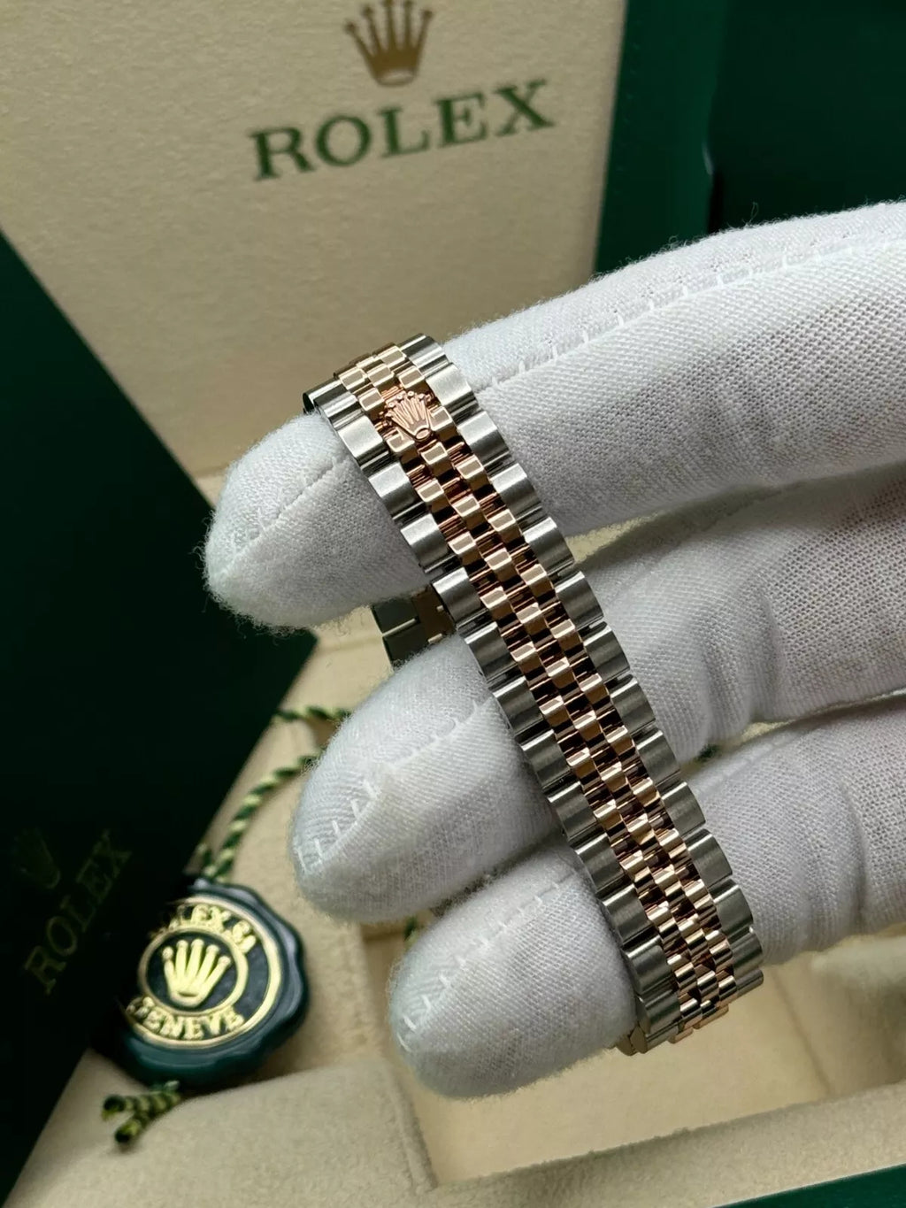 Rolex Lady-Datejust 28mm 279171 Green Diamond Oyster Stainless Steel and Rose Gold