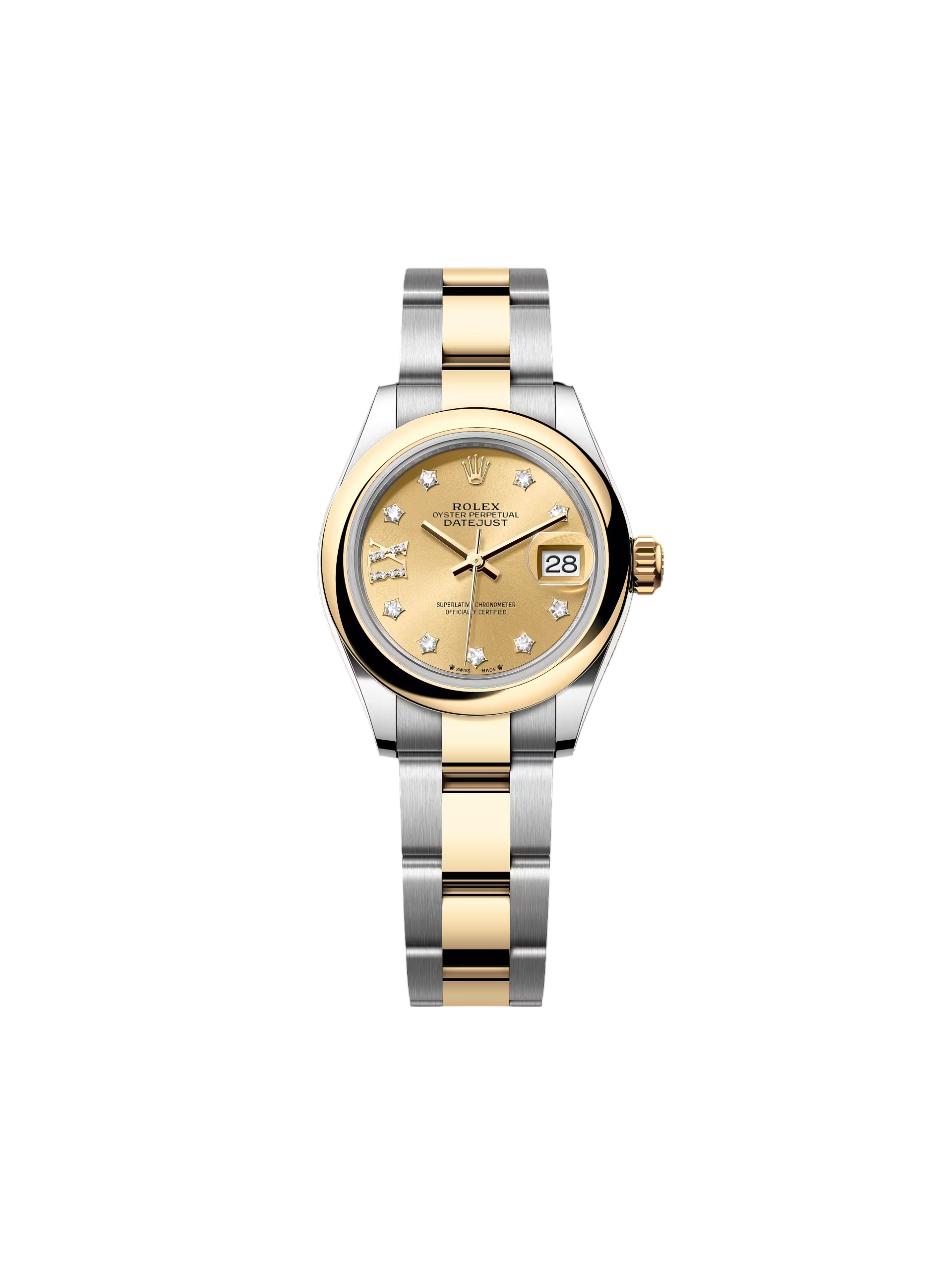 Rolex Lady-Datejust 28mm  279163  Champagne Diamond Dial