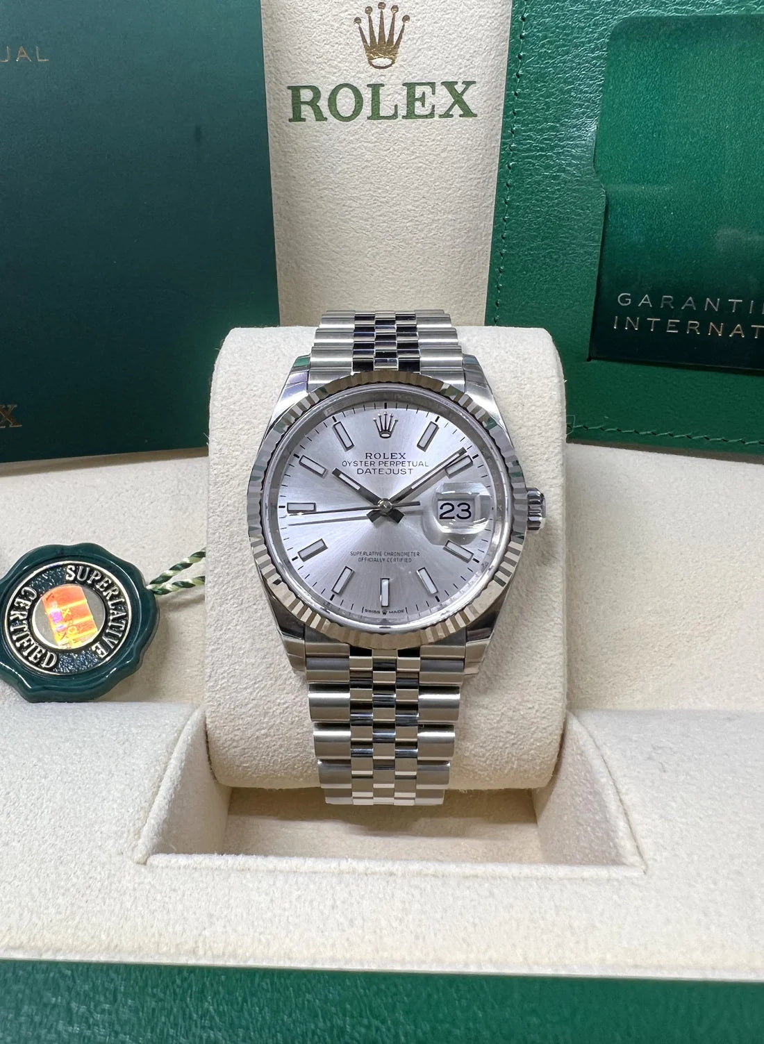 Rolex  Datejust 36mm 126234 Silver Index Dial Oyster Stainless Steel