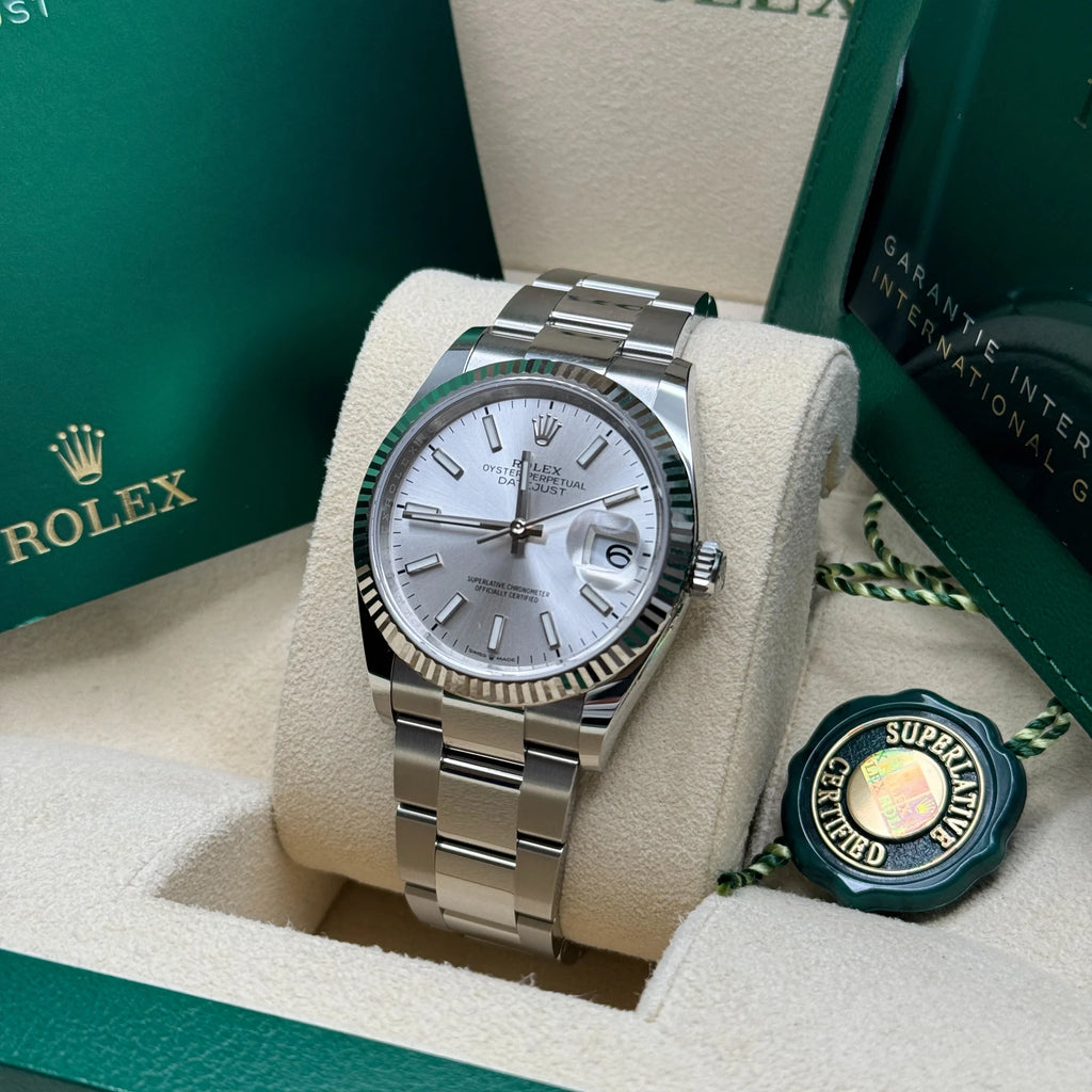 Rolex  Datejust 36mm 126234 Silver Index Dial Oyster Stainless Steel