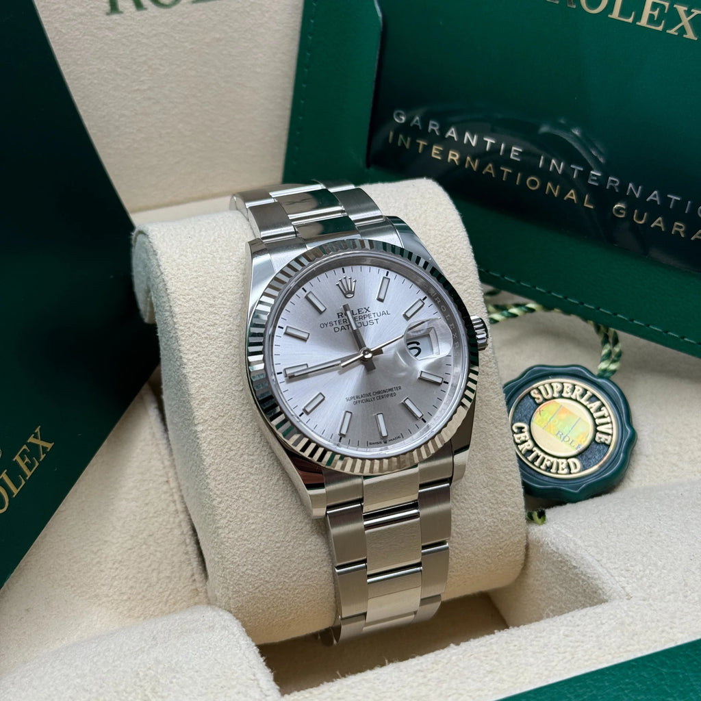 Rolex  Datejust 36mm 126234 Silver Index Dial Oyster Stainless Steel