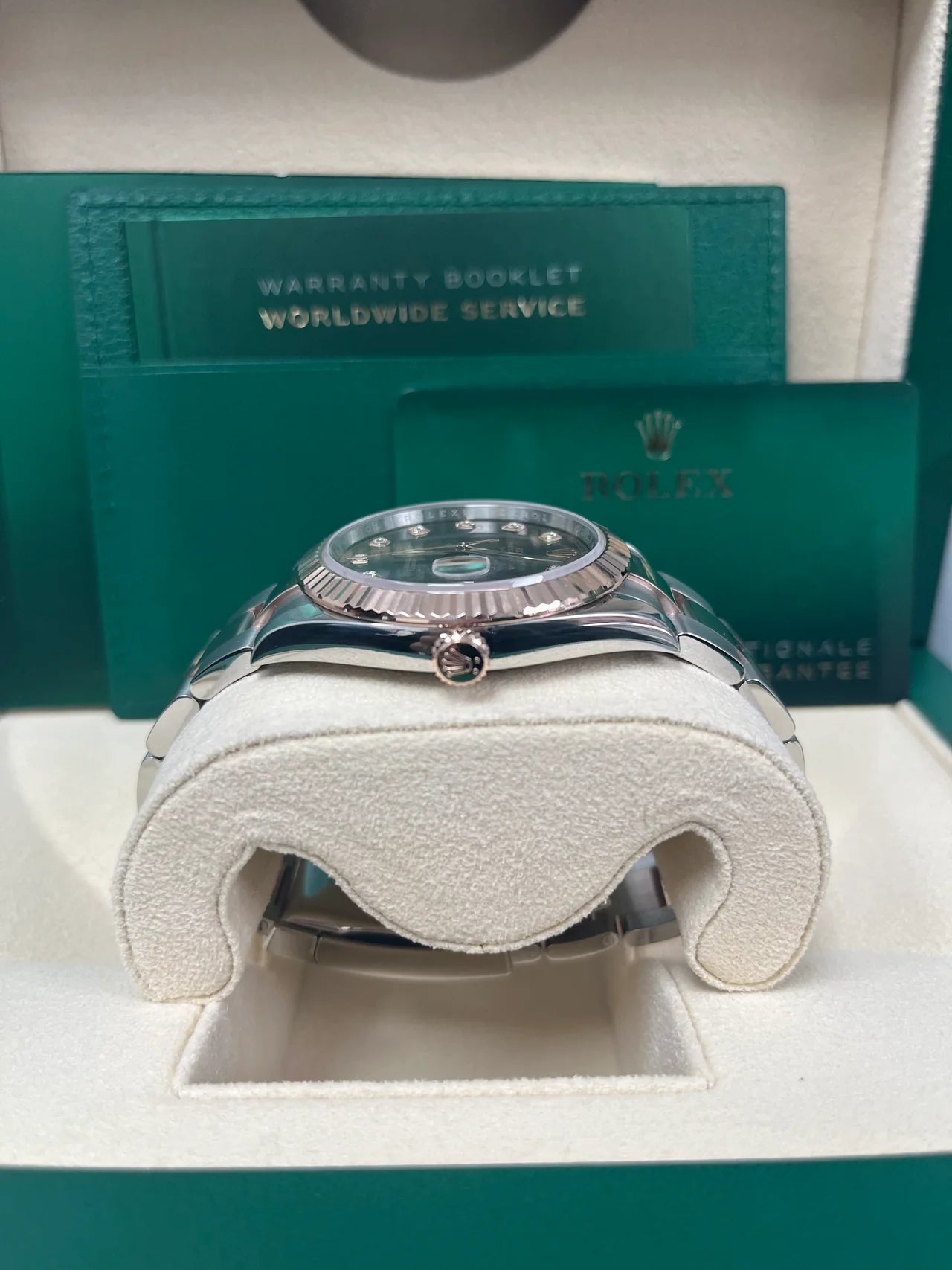 Rolex Datejust 41mm 126331 Datejust Chocolate Diamond Oyster Steel and Everose Gold Watch