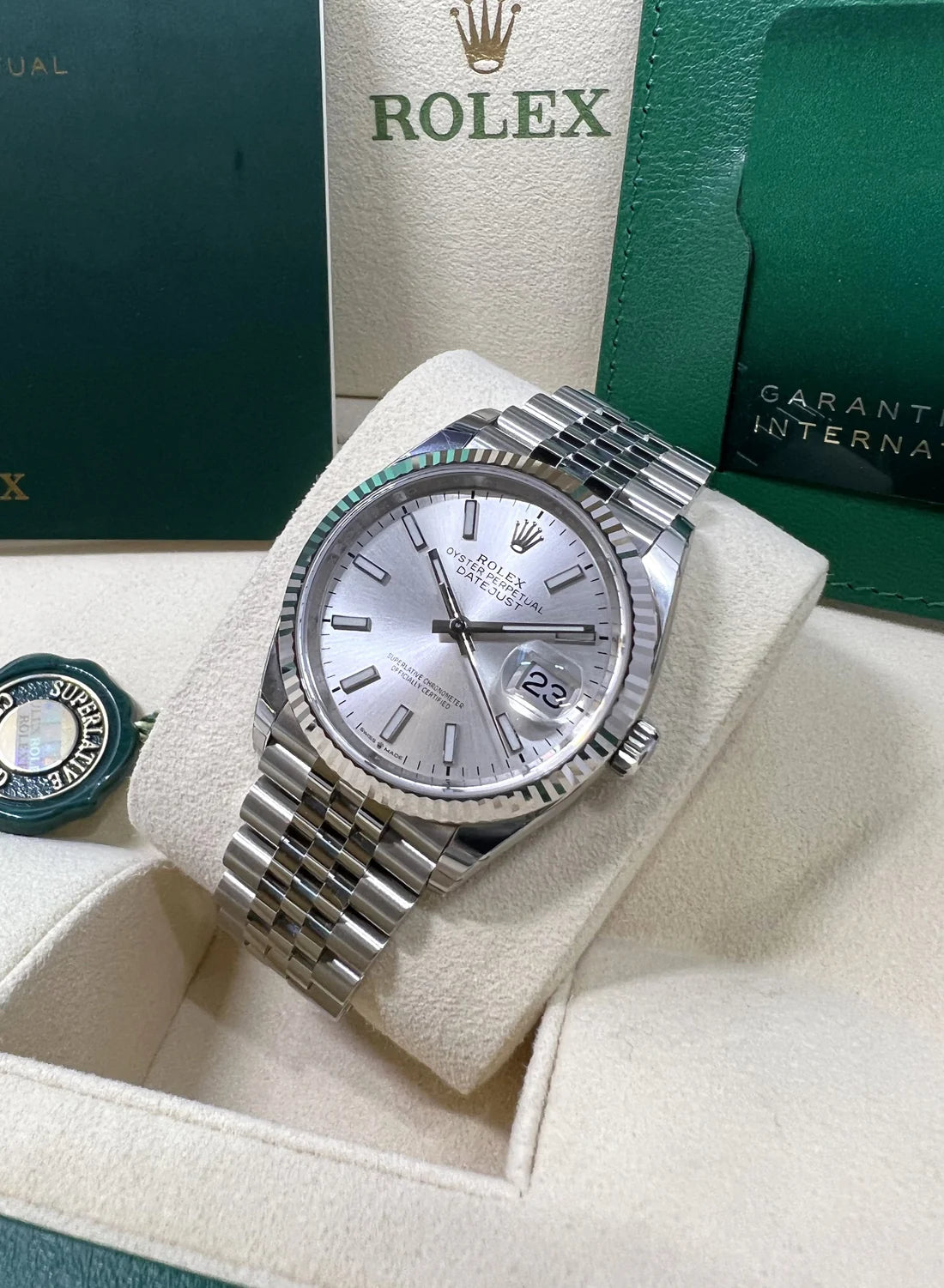Rolex  Datejust 36mm 126234 Silver Index Dial Oyster Stainless Steel