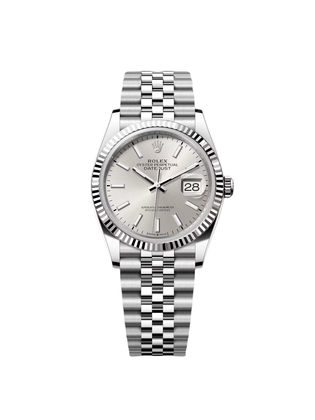 Rolex  Datejust 36mm 126234 Silver Index Dial Oyster Stainless Steel