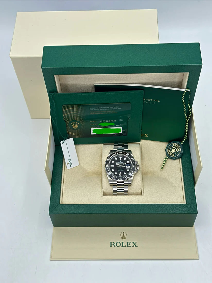 Rolex GMT-Master II 40mm 126710GRNR-0004 Black Dial Oyster Watch