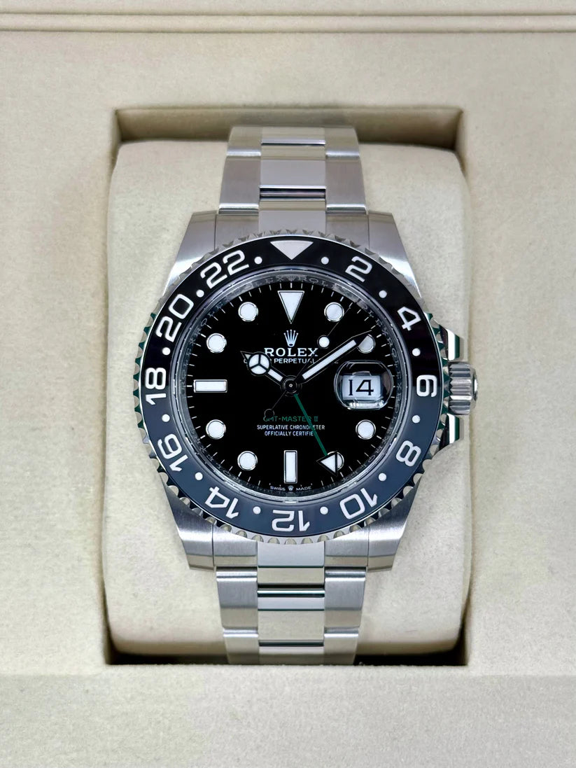 Rolex GMT-Master II 40mm 126710GRNR-0004 Black Dial Oyster Watch