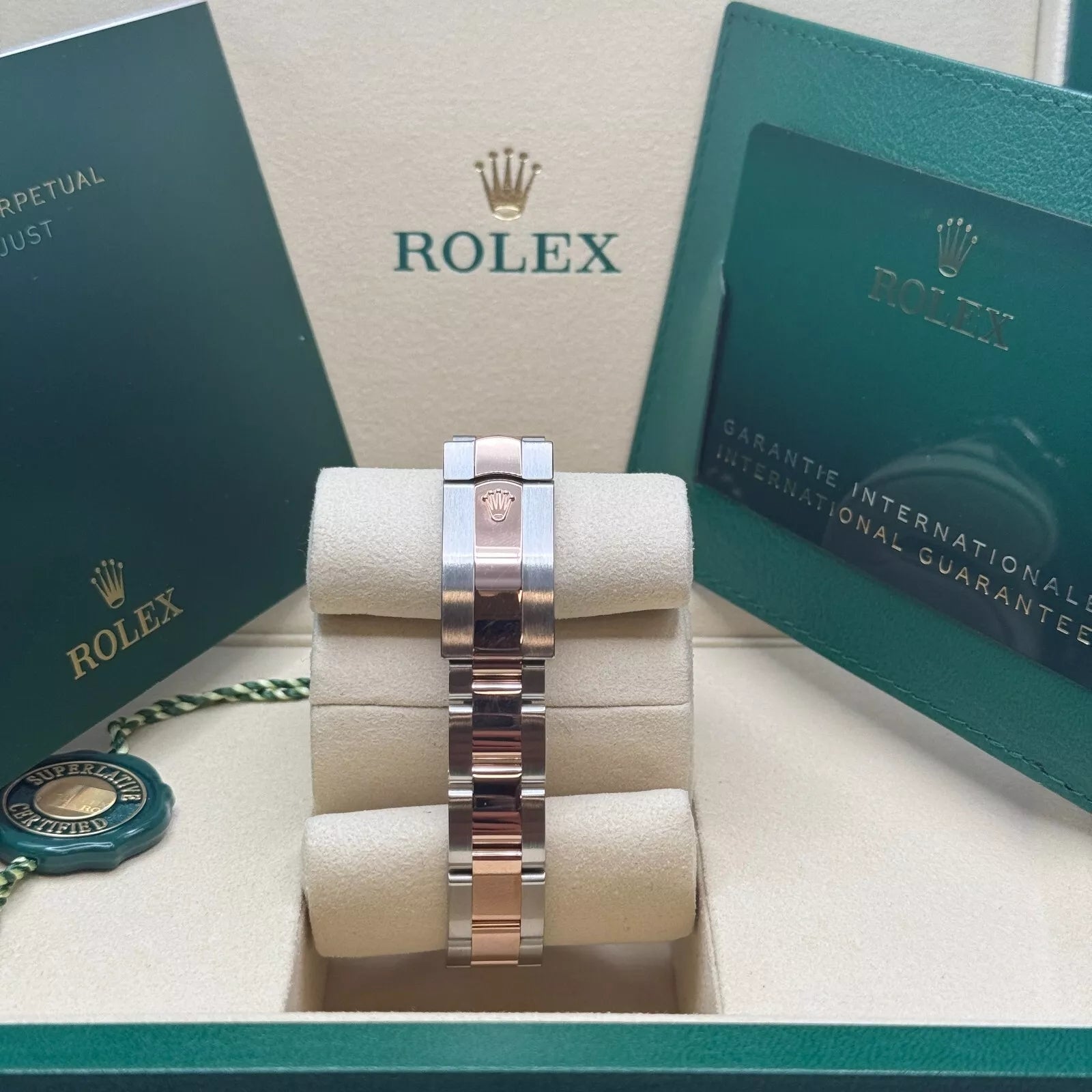 Rolex Lady-Datejust 28mm  279161 Chocolate Stick Dial, Two Tone Stainless Steel & 18K Rose Gold Oyster Bracelet Women's Watch